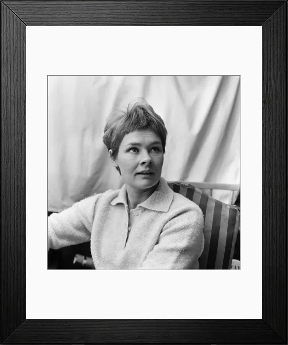 Framed Print : Actress Judi Dench. 4th August 1967 Framed Print : Actress Judi Dench. 4th August 1967