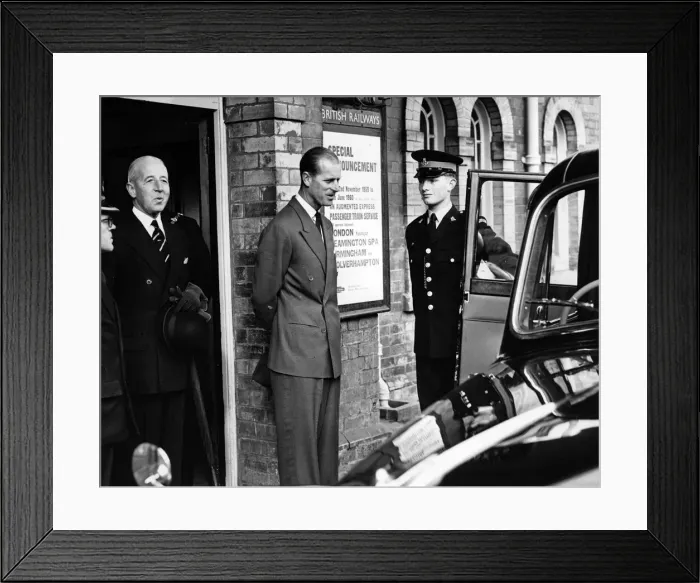 Framed Print : Prince Philip visits the West Midlands. He is pictured with Police Cadet Michael Price Framed Print : Prince Philip visits the West Midlands. He is pictured with Police Cadet Michael Price