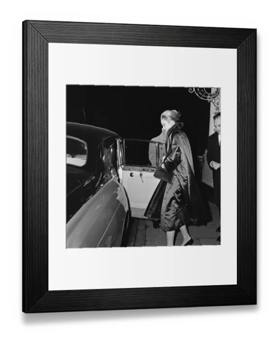 Framed Print : Princess Grace of Monaco and her husband Prince Rainier leaving the Connaught Hotel Framed Print : Princess Grace of Monaco and her husband Prince Rainier leaving the Connaught Hotel