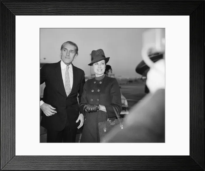 Framed Print : Princess Grace arrives at Heathrow Airport today from Monaco Framed Print : Princess Grace arrives at Heathrow Airport today from Monaco