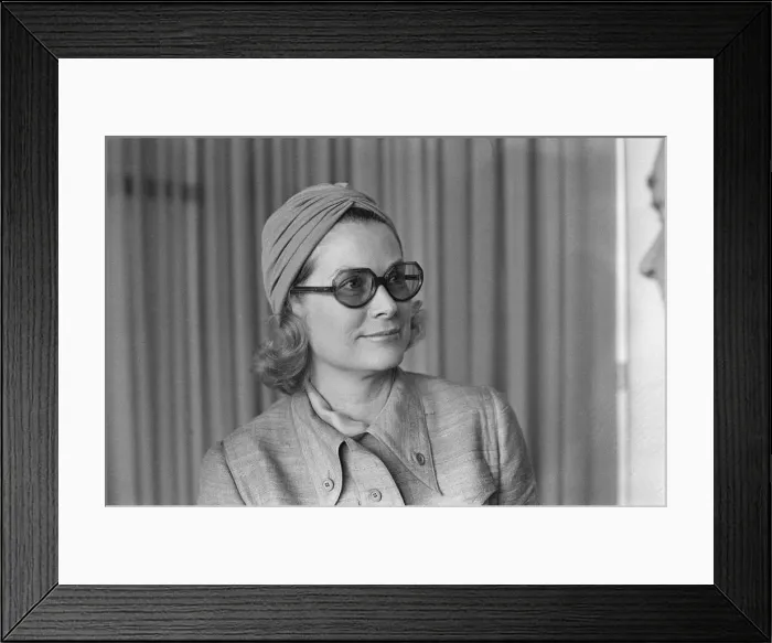 Framed Print : Princess Grace of Monaco arrives at Dublin Airport in Ireland Framed Print : Princess Grace of Monaco arrives at Dublin Airport in Ireland