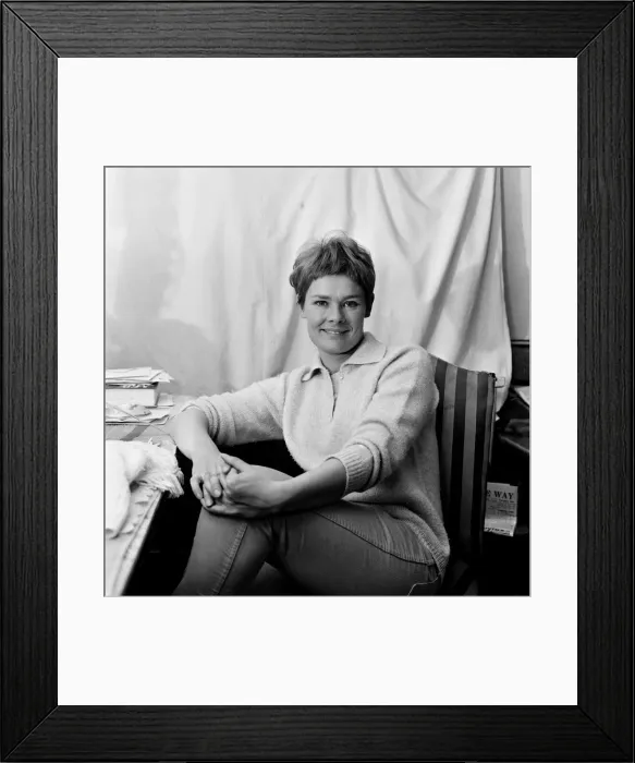 Framed Print : Actress Judi Dench. 4th August 1967