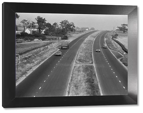 Views of the A19 road, Teesside. 1972