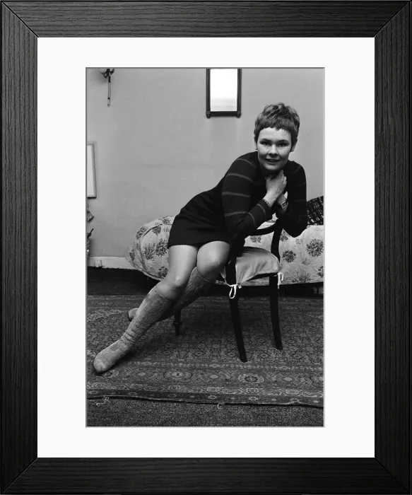 Framed Print : Actress Judi Dench at home. 17th November 1967 Framed Print : Actress Judi Dench at home. 17th November 1967