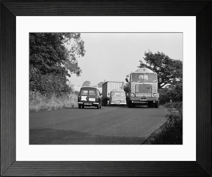 Framed Print : Views of the A19 road, Teesside. 1972 Framed Print : Views of the A19 road, Teesside. 1972