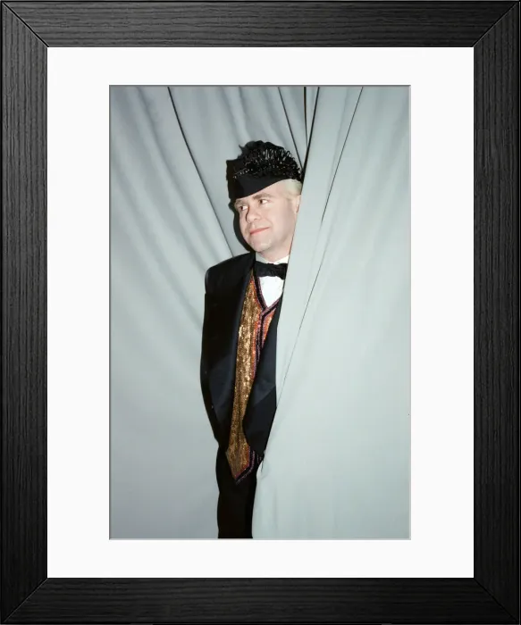 Framed Print : Elton John pictured in Paris where he is performing during his Reg Strikes Back Tour Framed Print : Elton John pictured in Paris where he is performing during his Reg Strikes Back Tour