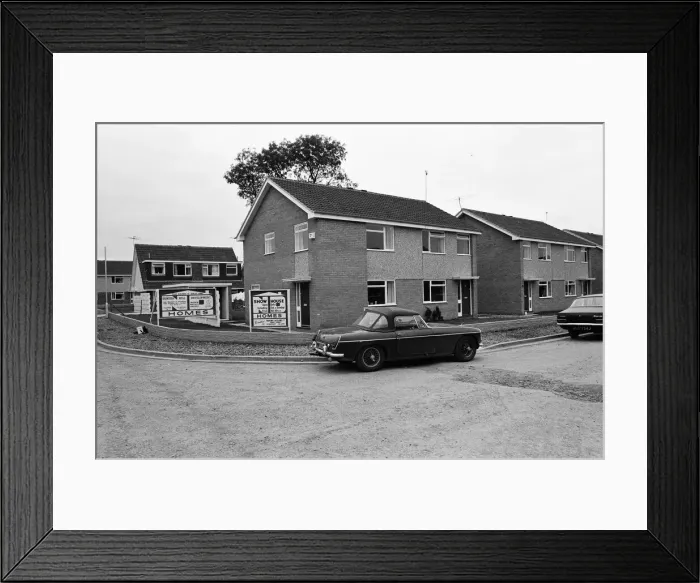 Framed Print : Hunters Hill housing development, Guisborough. 1972 Framed Print : Hunters Hill housing development, Guisborough. 1972