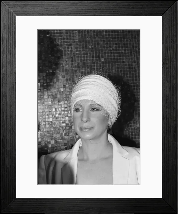 Framed Print : Barbra Streisand attends the Royal Charity Premiere of Yentl at the Leicester Square Framed Print : Barbra Streisand attends the Royal Charity Premiere of Yentl at the Leicester Square
