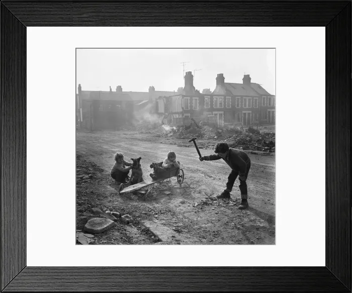 Framed Print : Cannon Street scenes, Middlesbrough. 1972
