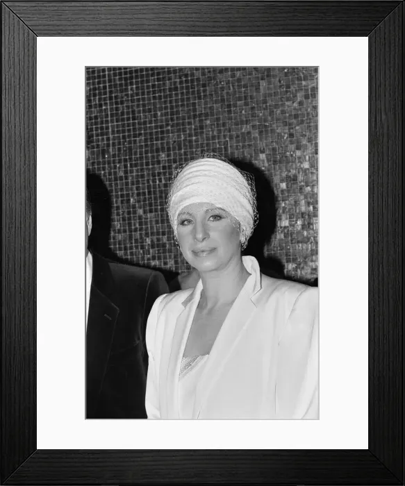 Framed Print : Barbra Streisand attends the Royal Charity Premiere of Yentl at the Leicester Square Framed Print : Barbra Streisand attends the Royal Charity Premiere of Yentl at the Leicester Square