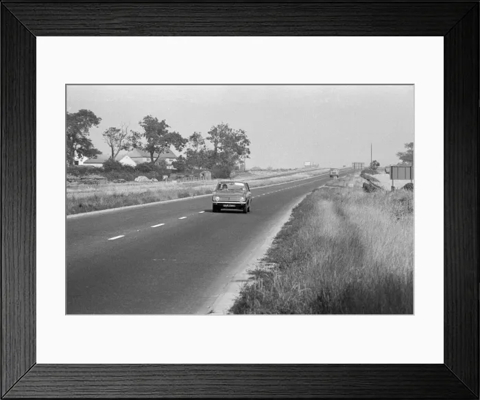 Framed Print : Views of the A19 road, Teesside. 1972 Framed Print : Views of the A19 road, Teesside. 1972