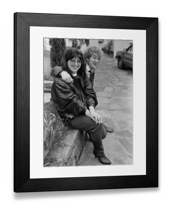 Framed Print : Still the very best of friends, Noddy Holder and his wife Leandra at the luxury home they Framed Print : Still the very best of friends, Noddy Holder and his wife Leandra at the luxury home they