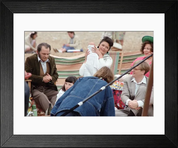 Framed Print : Some of the cast of The Darling Buds of May'pictured during the filming of Framed Print : Some of the cast of The Darling Buds of May'pictured during the filming of