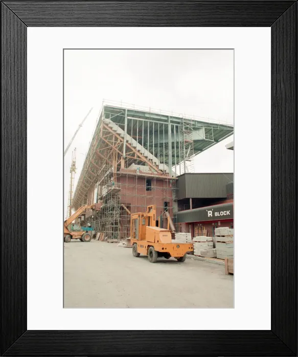 Framed Print : Witton Lane Stand Redevelopment, Aston Villa Football Club, Wednesday 4th August 1993 Framed Print : Witton Lane Stand Redevelopment, Aston Villa Football Club, Wednesday 4th August 1993