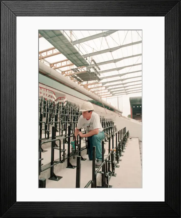 Framed Print : Witton Lane Stand Redevelopment, Aston Villa Football Club, Wednesday 4th August 1993 Framed Print : Witton Lane Stand Redevelopment, Aston Villa Football Club, Wednesday 4th August 1993