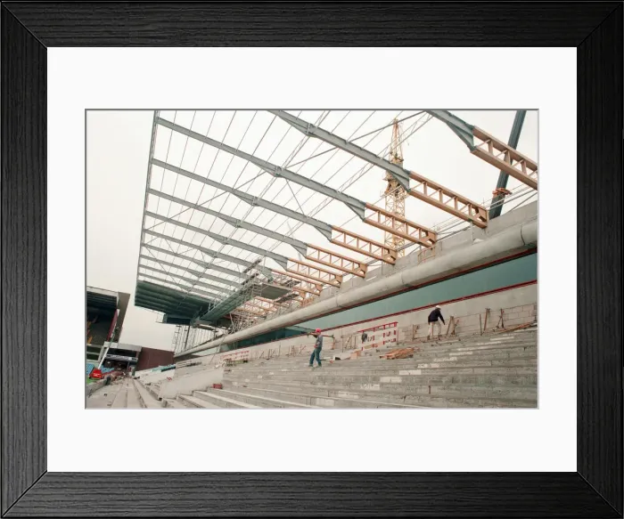 Framed Print : Witton Lane Stand Redevelopment, Aston Villa Football Club, Wednesday 4th August 1993
