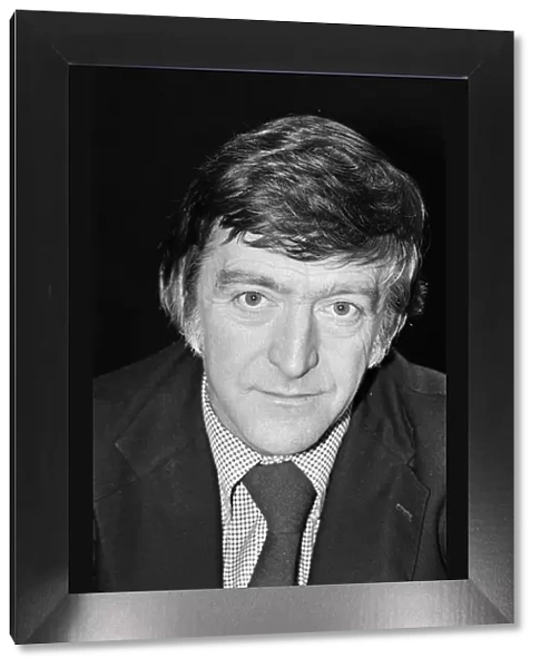 TV personality Michael Parkinson photographed during a recording session for Daily