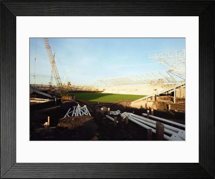 Framed Print : Construction of Sunderland A. F. Cs new stadium. 14th January 1997 Framed Print : Construction of Sunderland A. F. Cs new stadium. 14th January 1997