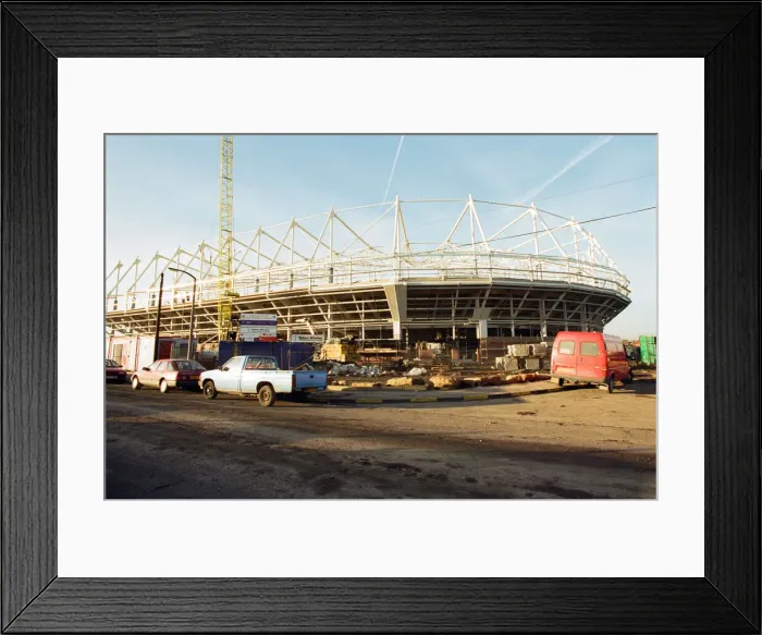 Framed Print : Construction of Sunderland A. F. Cs new stadium. 14th January 1997