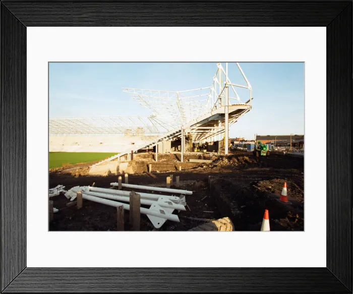 Framed Print : Construction of Sunderland A. F. Cs new stadium. 14th January 1997 Framed Print : Construction of Sunderland A. F. Cs new stadium. 14th January 1997