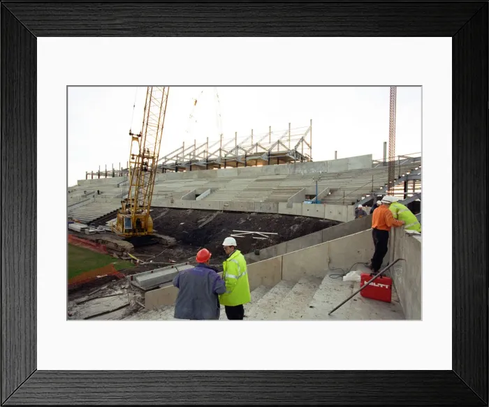 Framed Print : Construction of Sunderland A. F. Cs new stadium. 14th January 1997 Framed Print : Construction of Sunderland A. F. Cs new stadium. 14th January 1997