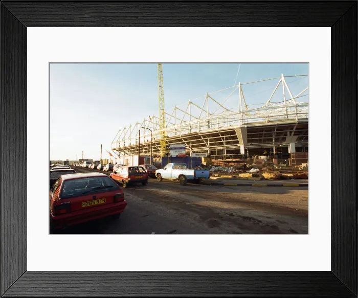 Framed Print : Construction of Sunderland A. F. Cs new stadium. 14th January 1997 Framed Print : Construction of Sunderland A. F. Cs new stadium. 14th January 1997