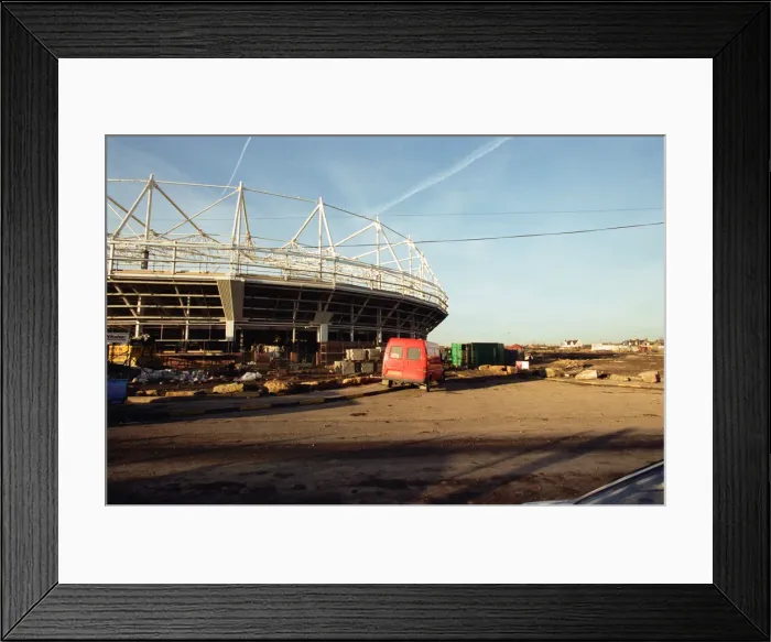 Framed Print : Construction of Sunderland A. F. Cs new stadium. 14th January 1997