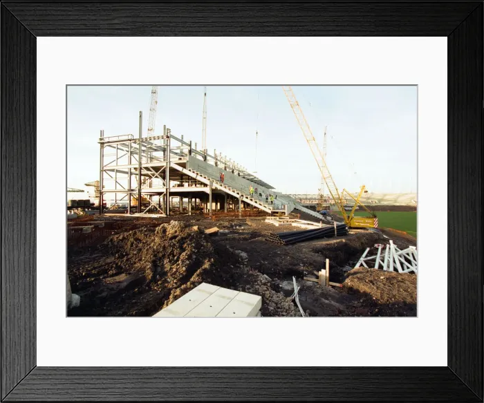 Framed Print : Construction of Sunderland A. F. Cs new stadium. 14th January 1997 Framed Print : Construction of Sunderland A. F. Cs new stadium. 14th January 1997