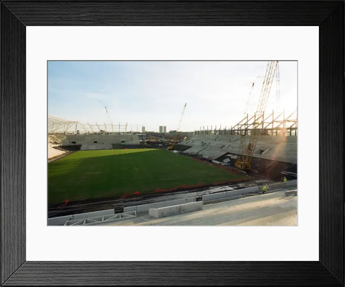 Framed Print : Construction of Sunderland A. F. Cs new stadium. 14th January 1997