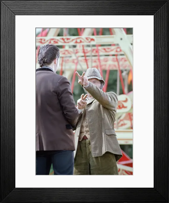 Framed Print : Actor David Jason and other cast members pictured during the filming of Framed Print : Actor David Jason and other cast members pictured during the filming of