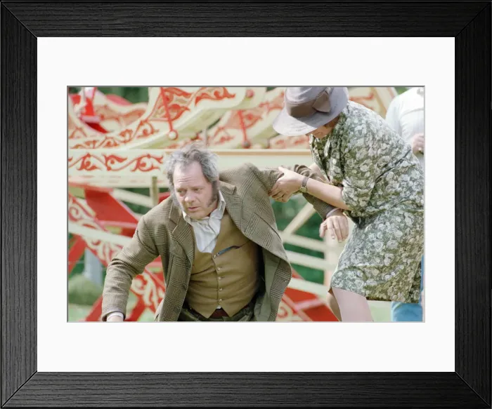 Framed Print : Actor David Jason and other cast members pictured during the filming of Framed Print : Actor David Jason and other cast members pictured during the filming of