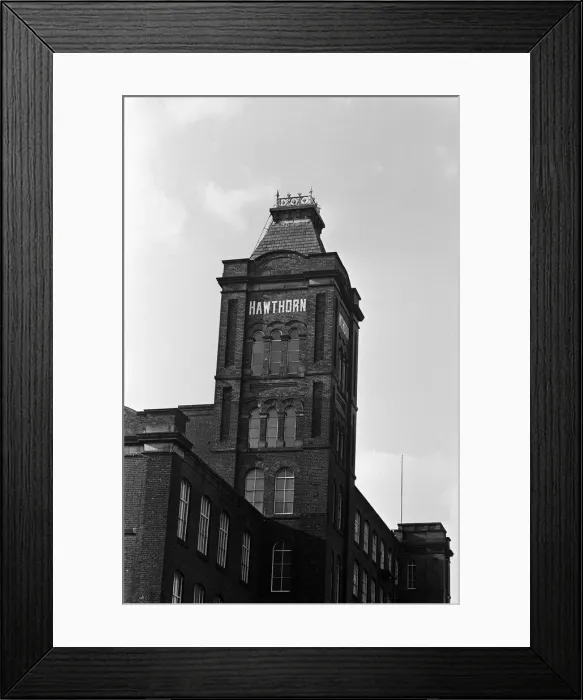 Framed Print : Hawthorn Mill in Chadderton, Greater Manchester. 4th June 1969 Framed Print : Hawthorn Mill in Chadderton, Greater Manchester. 4th June 1969