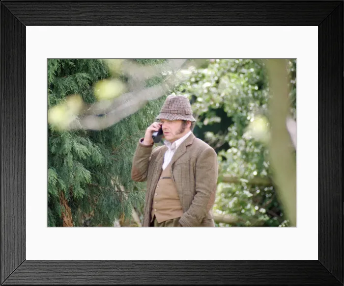 Framed Print : Actor David Jason pictured during the filming of The Darling Buds of May Framed Print : Actor David Jason pictured during the filming of The Darling Buds of May