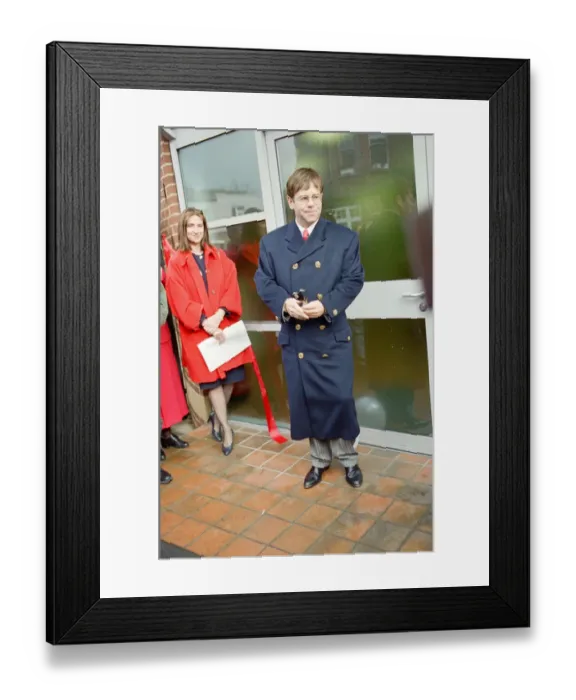 Framed Print : Elton John formally opens the Department of Sexual Health of Kings Healthcare