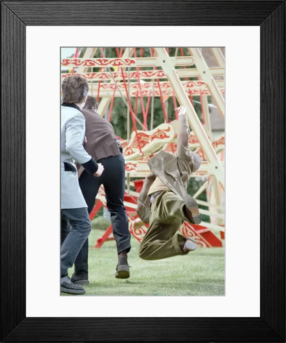 Framed Print : Actor David Jason and other cast members pictured during the filming of Framed Print : Actor David Jason and other cast members pictured during the filming of