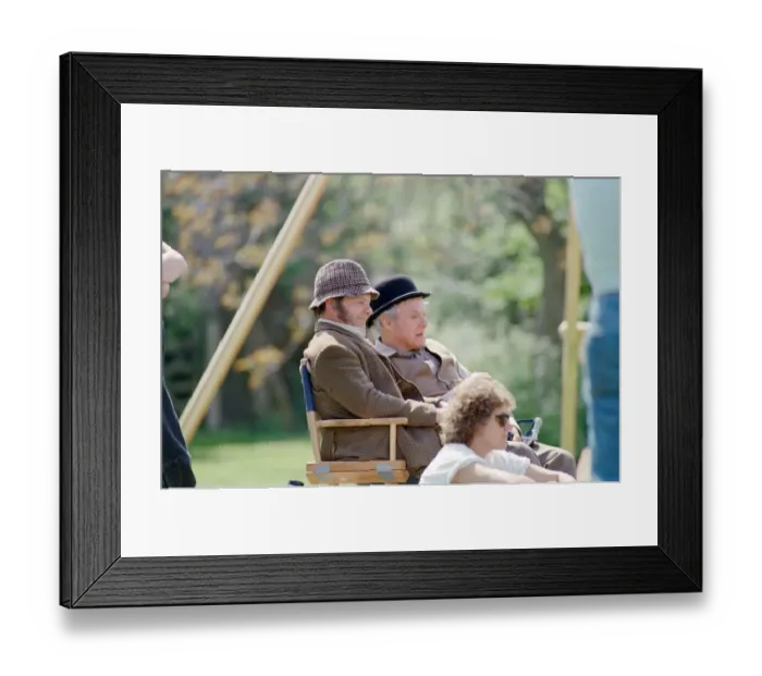 Framed Print : Actor David Jason and other cast members pictured during the filming of Framed Print : Actor David Jason and other cast members pictured during the filming of