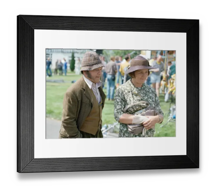 Framed Print : Actor David Jason who plays Pop Larkin and Rachel Bell, as Edith Pilchester pictured Framed Print : Actor David Jason who plays Pop Larkin and Rachel Bell, as Edith Pilchester pictured