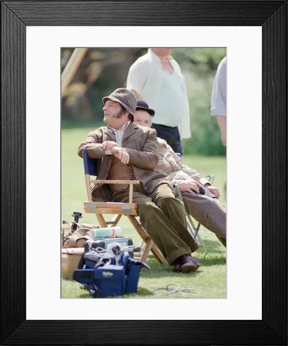 Framed Print : Actor David Jason and other cast members pictured during the filming of Framed Print : Actor David Jason and other cast members pictured during the filming of