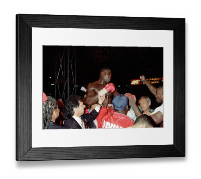 Framed Print : Oliver McCall vs. Frank Bruno, billed as The Empire Strikes Back Framed Print : Oliver McCall vs. Frank Bruno, billed as The Empire Strikes Back