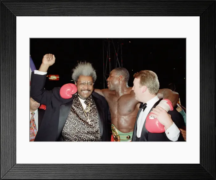 Framed Print : Oliver McCall vs. Frank Bruno, billed as The Empire Strikes Back Framed Print : Oliver McCall vs. Frank Bruno, billed as The Empire Strikes Back