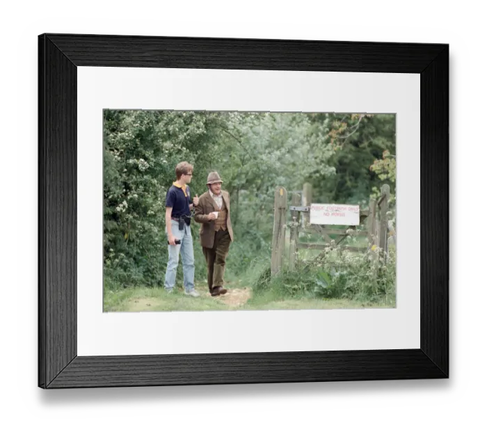 Framed Print : Actor David Jason pictured during the filming of The Darling Buds of May