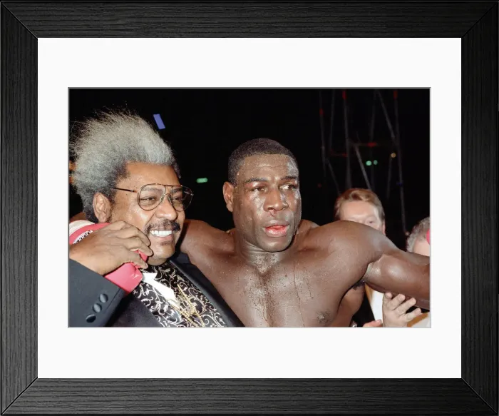 Framed Print : Oliver McCall vs. Frank Bruno, billed as The Empire Strikes Back Framed Print : Oliver McCall vs. Frank Bruno, billed as The Empire Strikes Back