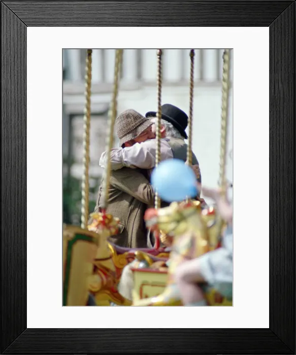 Framed Print : Actor David Jason and other cast members pictured during the filming of Framed Print : Actor David Jason and other cast members pictured during the filming of