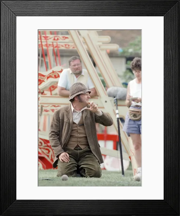 Framed Print : Actor David Jason pictured during the filming of The Darling Buds of May Framed Print : Actor David Jason pictured during the filming of The Darling Buds of May