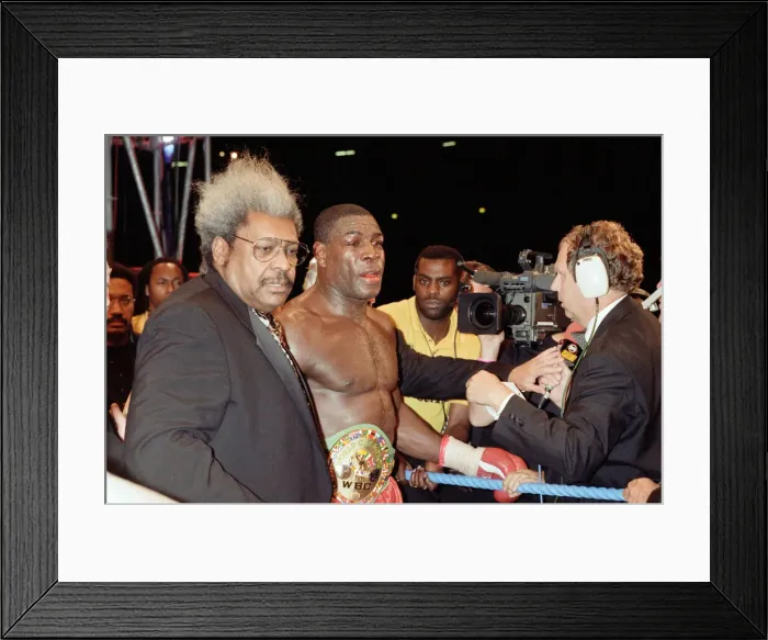 Framed Print : Oliver McCall vs. Frank Bruno, billed as The Empire Strikes Back Framed Print : Oliver McCall vs. Frank Bruno, billed as The Empire Strikes Back