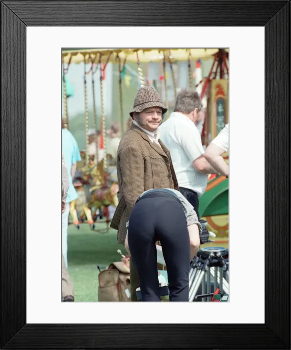 Framed Print : Actor David Jason pictured during the filming of The Darling Buds of May Framed Print : Actor David Jason pictured during the filming of The Darling Buds of May