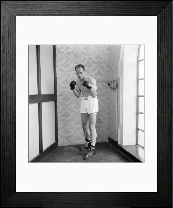 Framed Print : Henry Cooper, British Commonwealth Heavyweight Champion, pictured during training session Framed Print : Henry Cooper, British Commonwealth Heavyweight Champion, pictured during training session