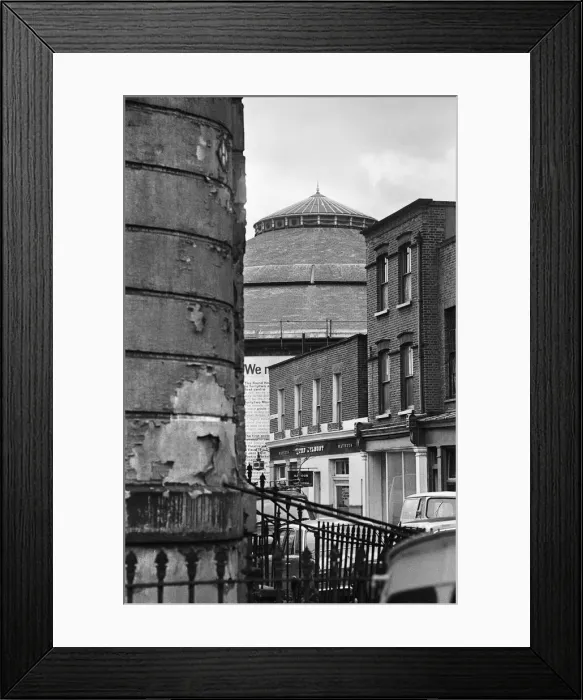 Framed Print : Exterior view of the Roundhouse performing arts and concert venue situated at the Grade Framed Print : Exterior view of the Roundhouse performing arts and concert venue situated at the Grade