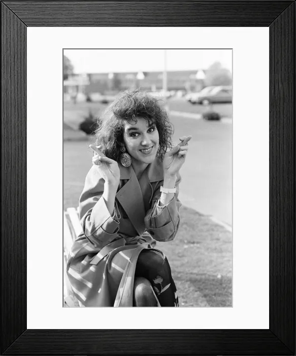 Framed Print : Celine Dion, Canadian singer aged 20 years old, representing Switzerland