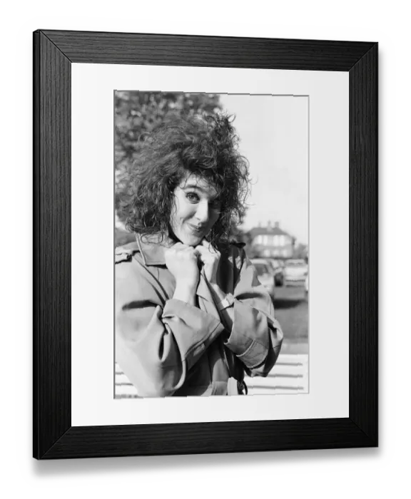 Framed Print : Celine Dion, Canadian singer aged 20 years old, representing Switzerland Framed Print : Celine Dion, Canadian singer aged 20 years old, representing Switzerland